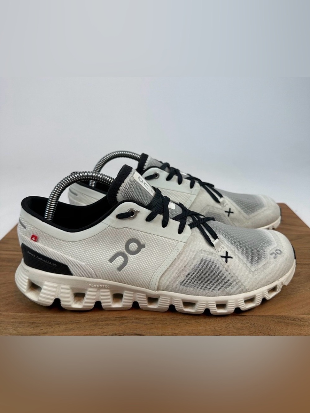 Womens On Cloud X 3 White Athletic Running Sneakers Shoes Size 10 M GUC